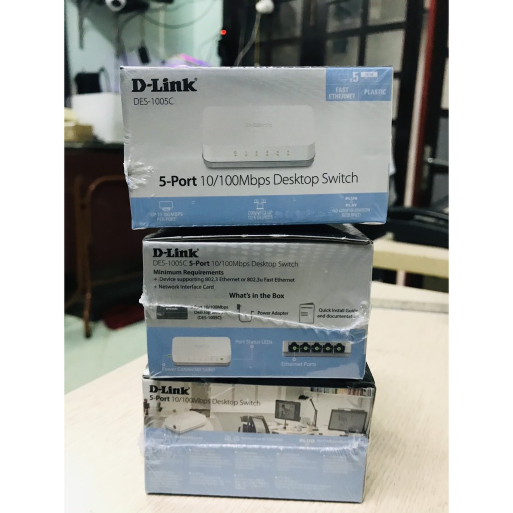 Switch Chia Mạng DLink DES 1005C 5-Port