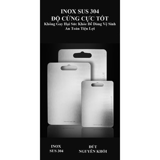 Thớt INOX SUS 304 Có Vạch Chia Độ An Toàn Chống Nấm Mốc