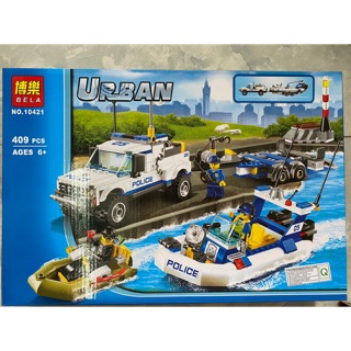 Đồ chơi lắp ráp 10421 - 409 chi tiết - đội POLICE cứu hộ đường thuỷ