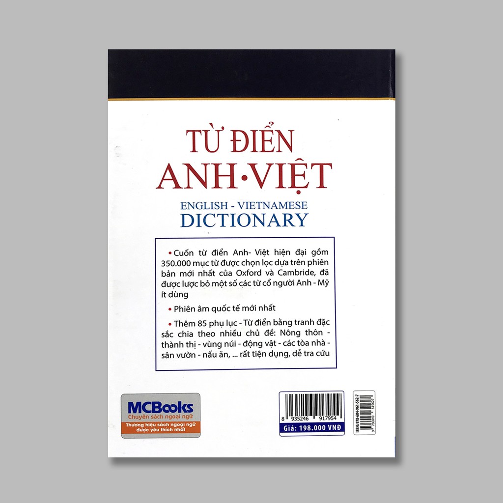 Sách - Từ điển Anh-Việt  Tặng Kèm Bookmark