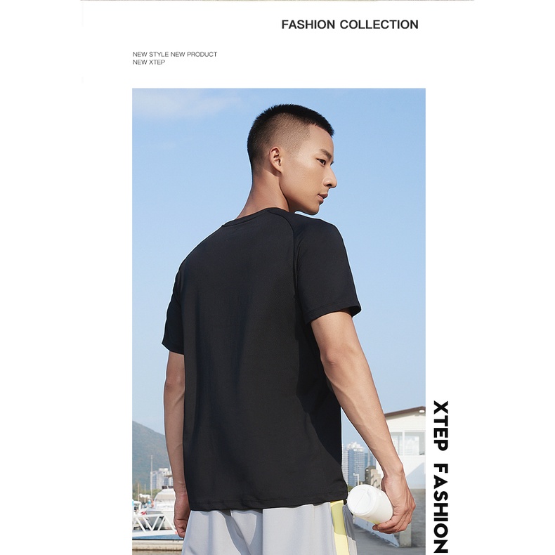 Áo Sweater Dệt Kim Tay Ngắn Cổ Tròn Nhanh Khô Thoải Mái Cho Nam