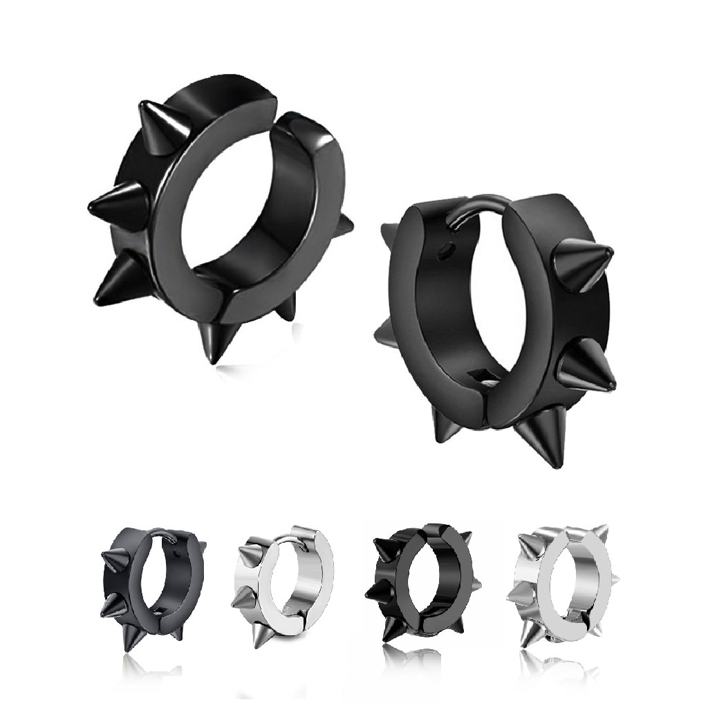 Khuyên Tai Bấm Unisex Gai Nhọn Cực Chất Kẹp, Sỏ Lỗ - Bim's House