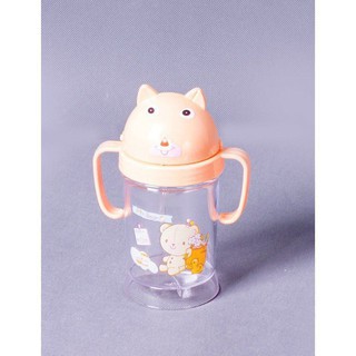 Bình nước có ống hút hình chú mèo nhựa Việt Nhật--Giá rẻ