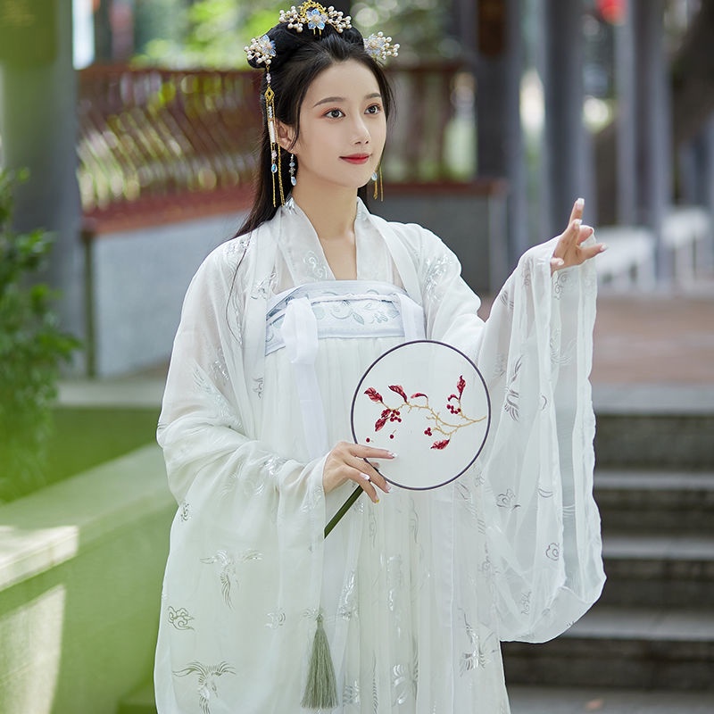 Set Hán phục cổ trang dáng dài cổ điển cho nữ