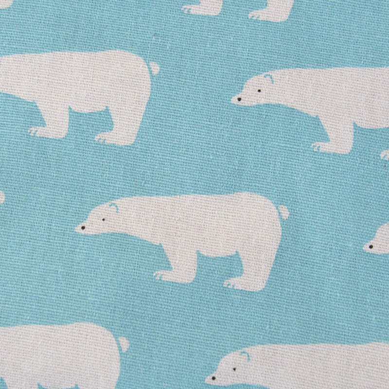 Túi Tote Đeo Vai / Xách Tay Mua Sắm Vải Lanh Cotton In Hình Gấu Bắc Cực / Đà Điểu Sức Chứa Lớn
