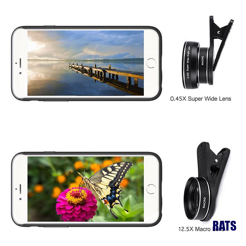 Ống Kính Super Wide Angle 0.45x Và 15x Macro Cho Camera Iphone