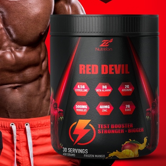 ZNUTRITION RED DEVIL PREWORKOUT - TĂNG SỨC MẠNH KHÔNG CHẤT KÍCH THÍCH, ZMA TĂNG TESTOSTERONE (30 LẦN DÙNG)