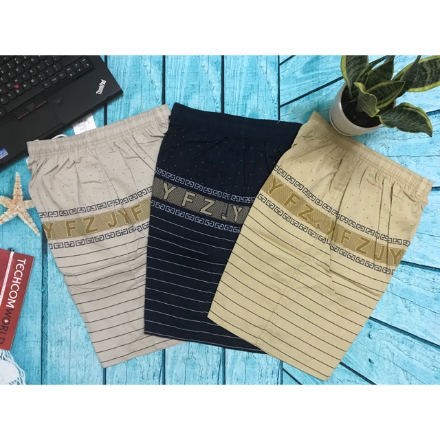 Quần đùi nam cotton cao cấp F03