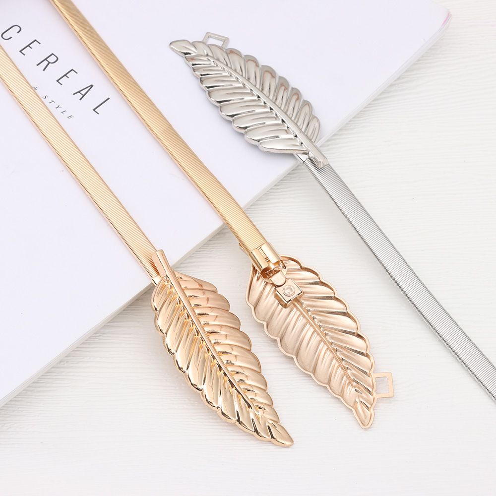 Thắt lưng co giãn hình chiếc lá phong cách Hàn Quốc dành cho nữ