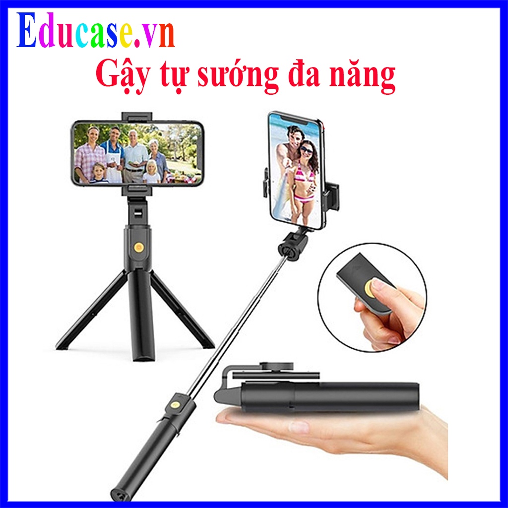 Gậy Chụp Ảnh Tự Sướng Bluetooth 3 Chân Đa Năng – Tripod K07 – Chụp Hình Selfie_( Không quay dọc được)