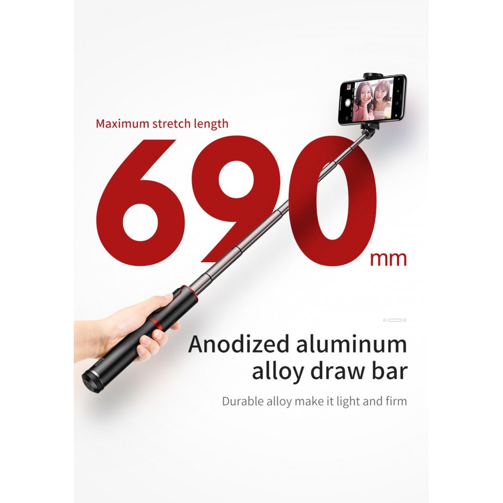 Gậy Chụp Ảnh Selfie Baseus SUDYZP-D19  Bluetooth Đa Năng Cao Cấp Chống Rung - Hàng Chính Hãng | BigBuy360 - bigbuy360.vn