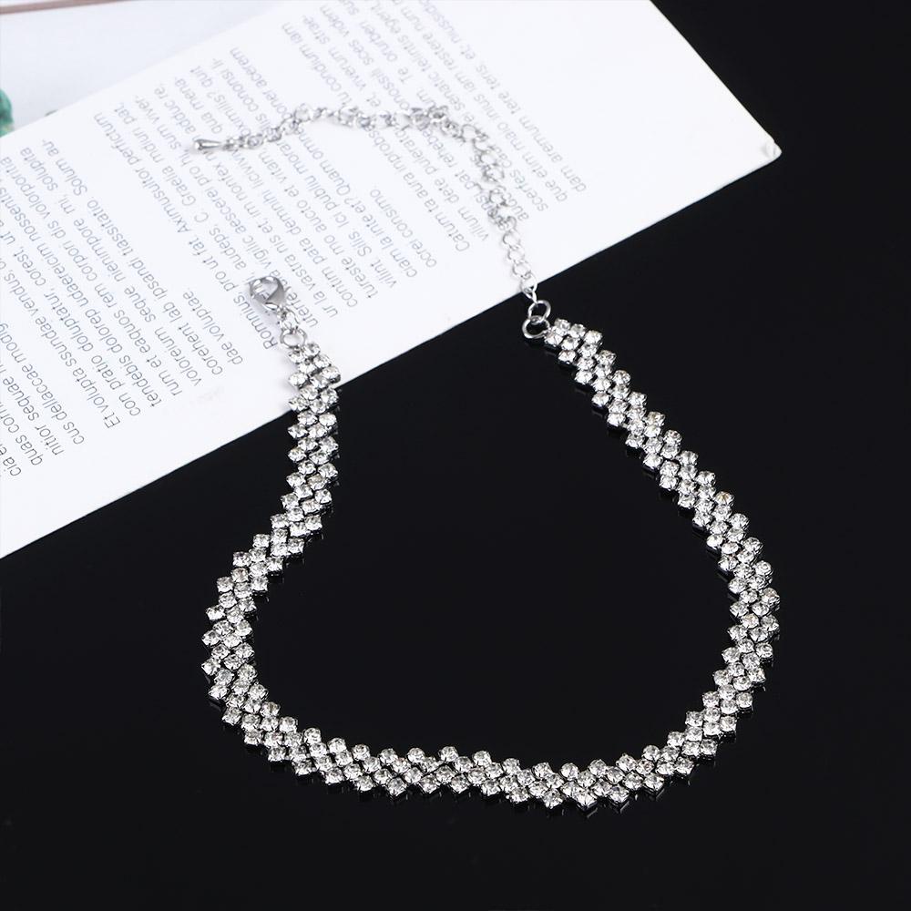LILYES Toàn Bộ Vòng Cổ Choker Đính Đá Thời Trang Cho Nữ