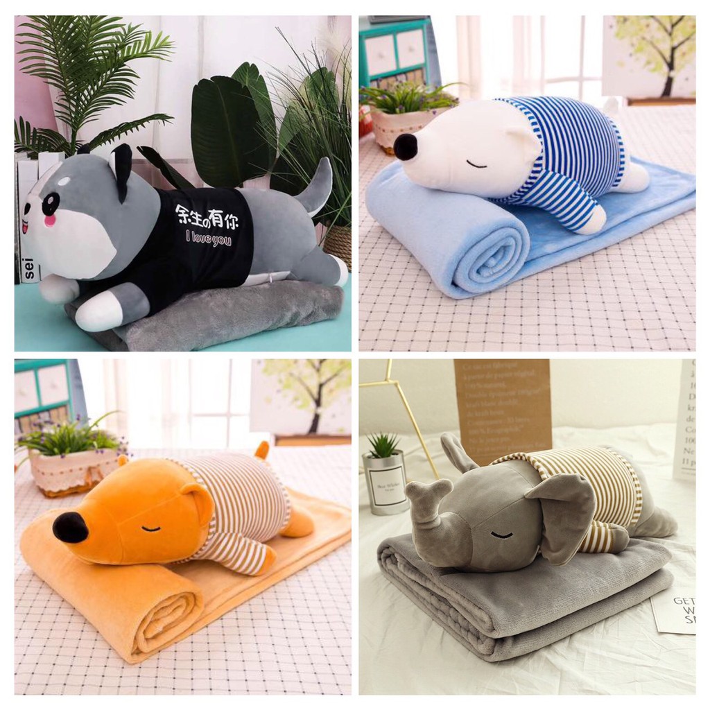 Bộ chăn gối văn phòng 2 trong 1