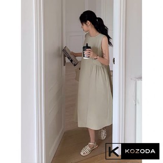 Đầm váy babydoll sát nách 4 màu chất mát kozoda D22
