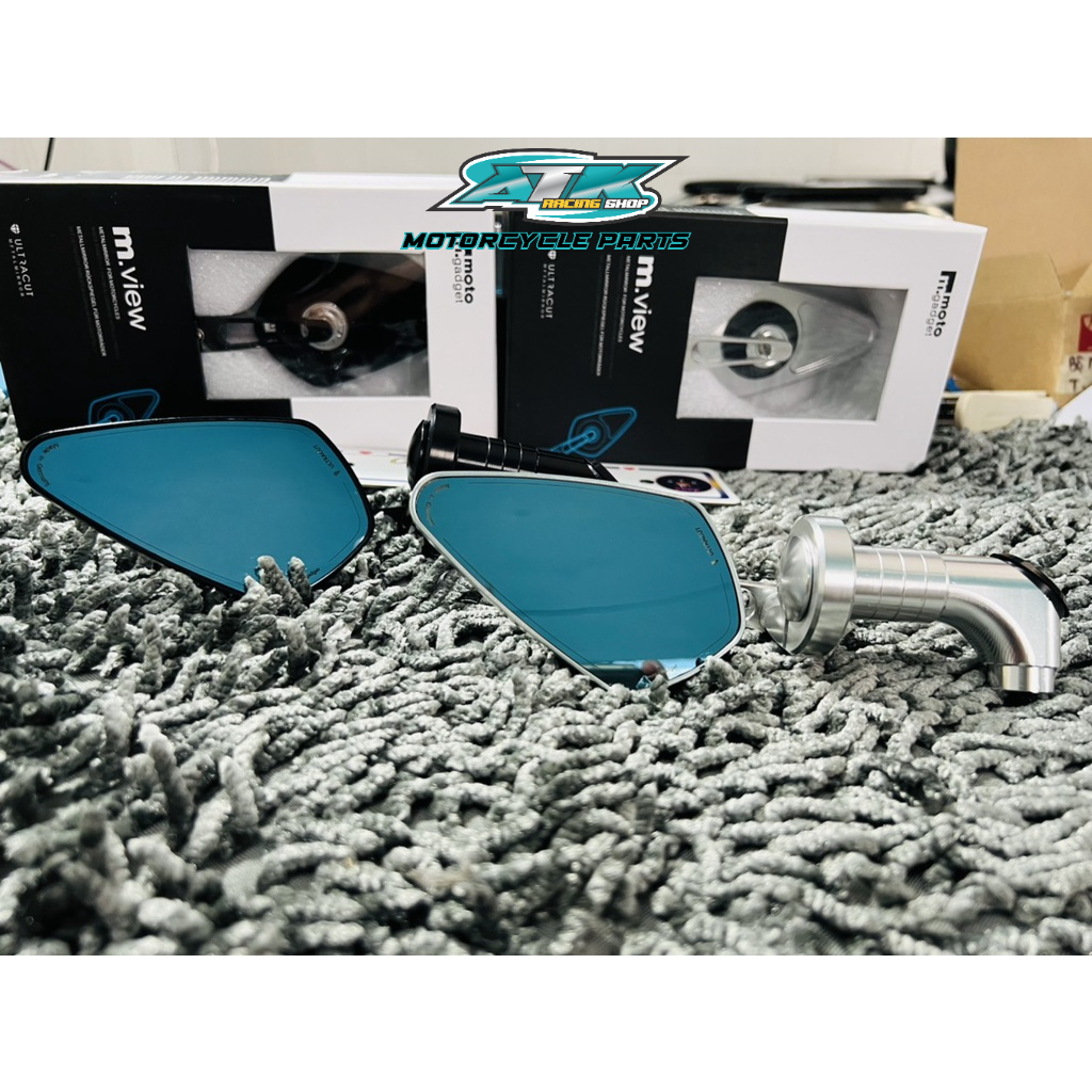 Gương xe máy Motogadget  Gương xe máy M.View chân Cnc Cao Cấp thiết kế hình chiếc lá nhỏ gọn sắc sảo , tinh tế khi bắ