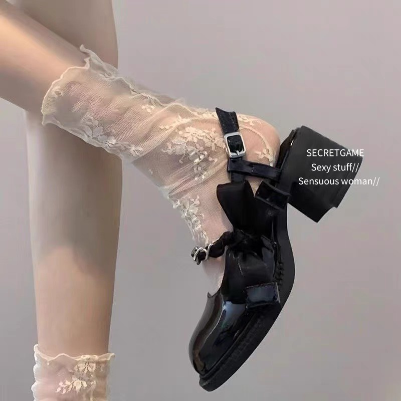 Tât voan ren lưới mỏng LOLITA 3 màu cực dễ thương
