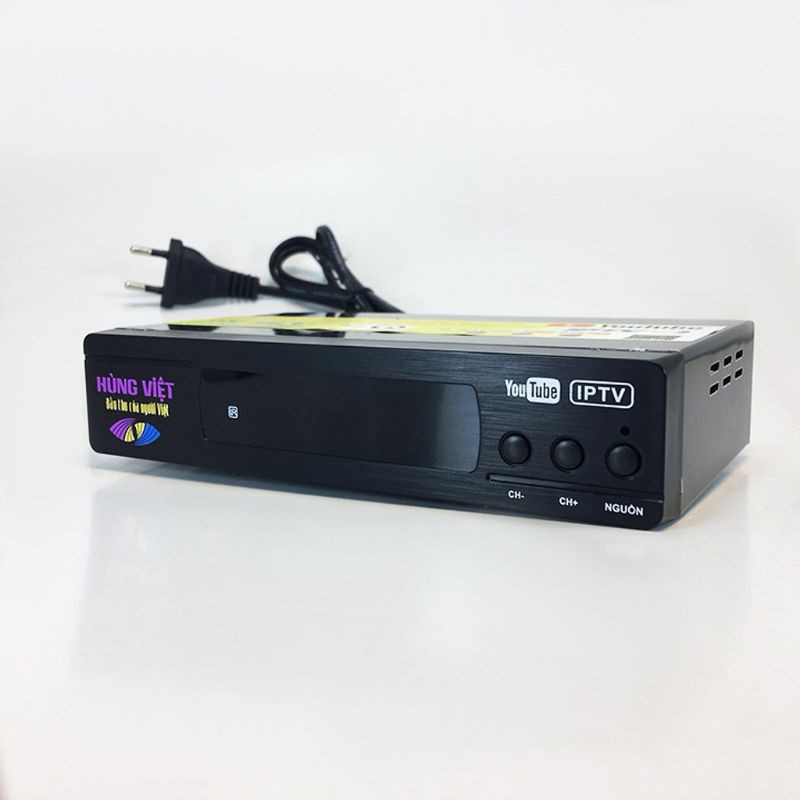 Đầu thu kỹ thuật số DVB-T2 Hùng Việt TS-123 kết nối được Youtube, IPTV