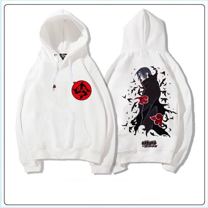 Áo Khoác Hoodie In Hình ITACHI UCHIHA, SASUKE SENPAI , NARUTO ANIME Đủ Size Nam Nữ