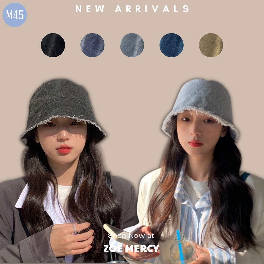 [Sẵn] - ? Mũ Nón Bucket Denim Phong Cách Ulzzang (M45)