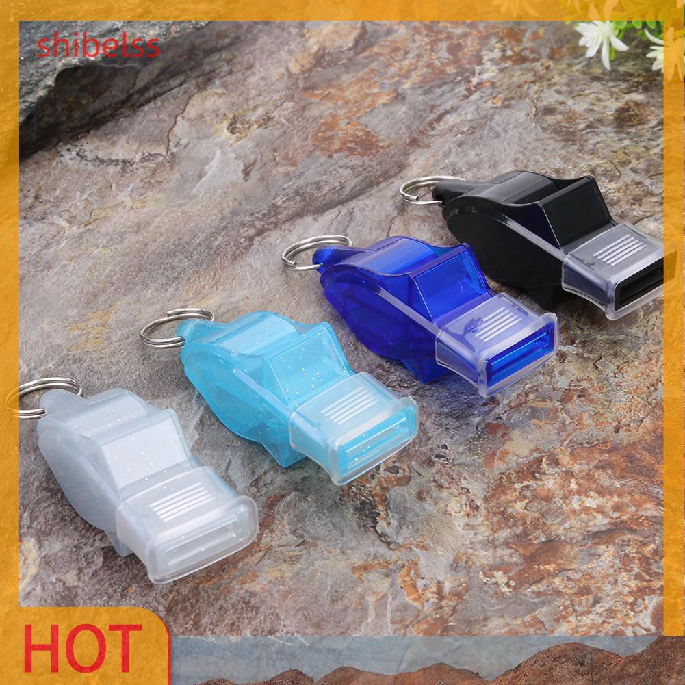 （ʚshibelss）Sports Soccer Basketball Referee Plastic Whistles Outdoor Survival Tools