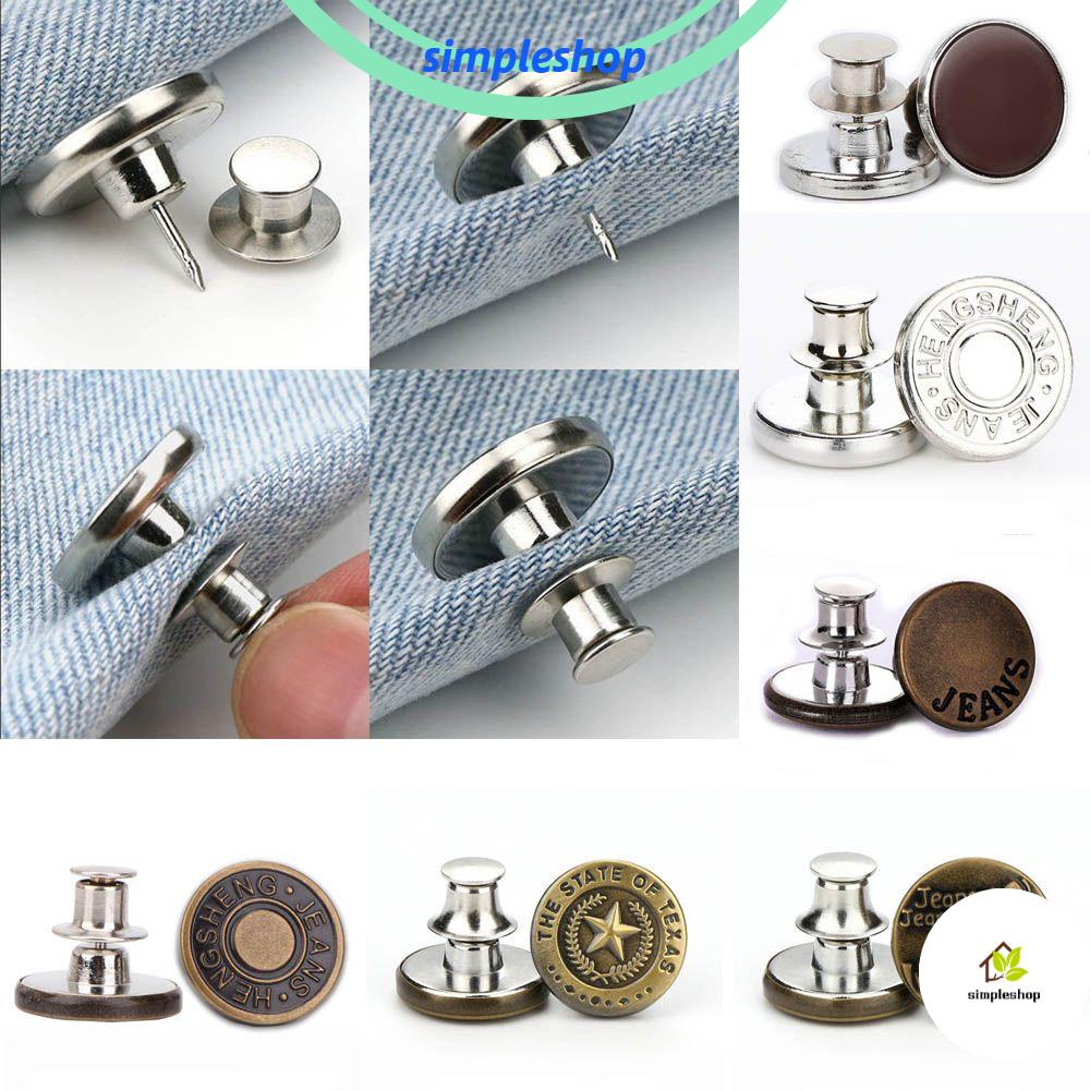Chốt nút cài quần jean điều chỉnh được đơn giản tiện lợi