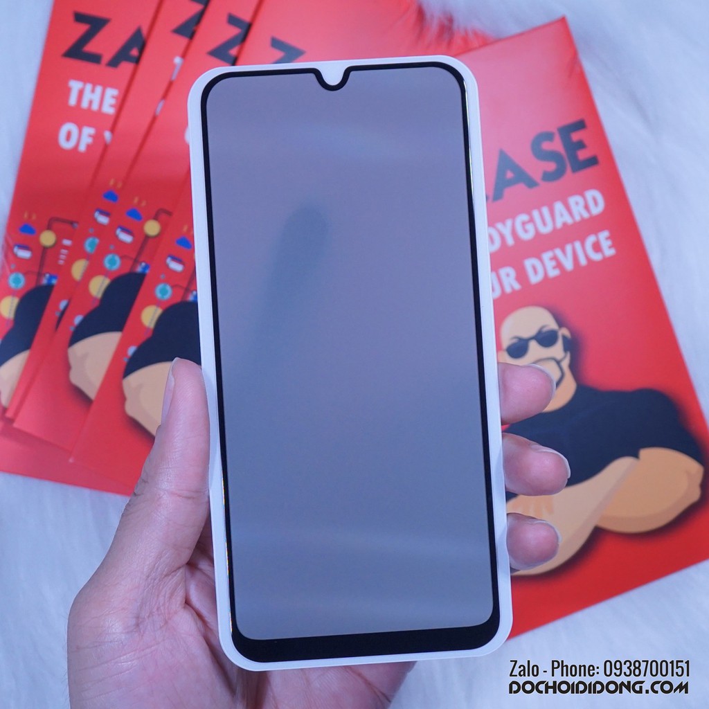 Dán cường lực chống nhìn trộm Xiaomi Mi 9 Zacase Anti Spy full màn hình