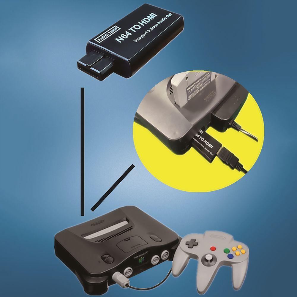 Đầu Chuyển Đổi Âm Thanh Chất Lượng Cao 1080P 3.5mm Cho N64 / SNES / NGC
