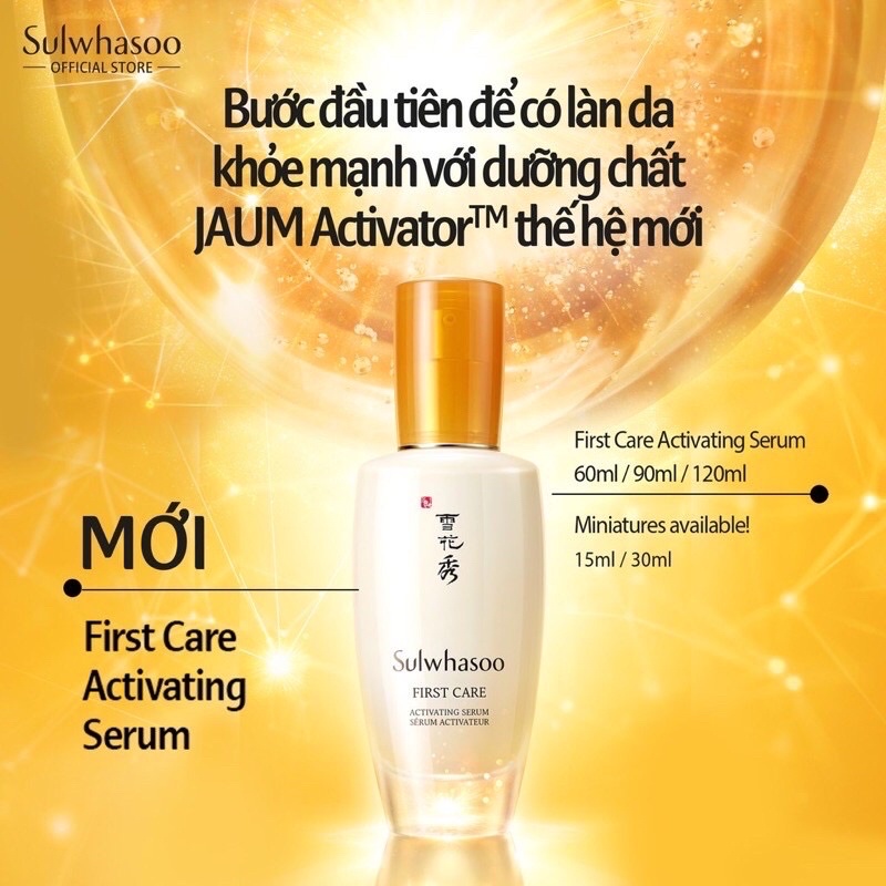 (MIni 8ml- không hộp) Tinh Chất làm chậm Lão Hóa Sulwhasoo First Care Activating Serum
