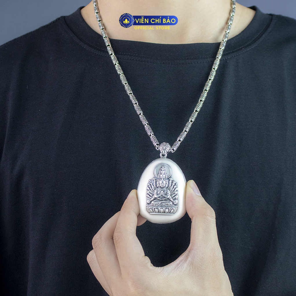 Mặt dây chuyền bạc nam phật bản mệnh chất liệu bạc Thái 925 thời trang phụ kiện trang sức Viễn Chí Bảo M100329 M100327