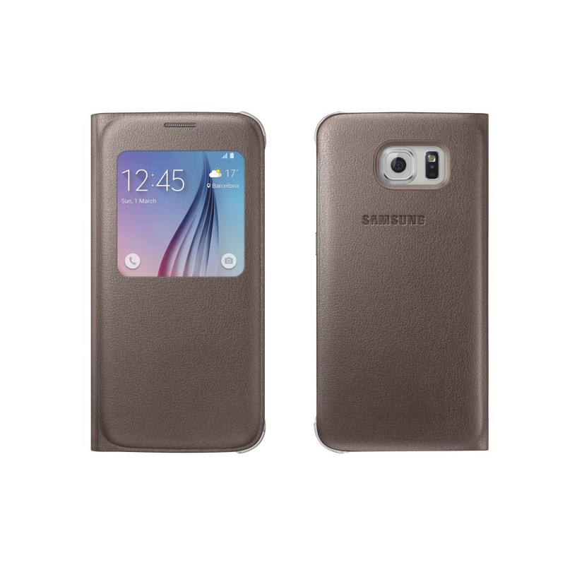Bao da Samsung Sview S6 chính hãng Samsung , vuốt trả lời cuộc gọi , chụp ảnh...trên màn hình bao da ( Made in Vietnam )