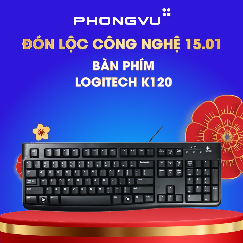 Bàn phím Logitech K120 - Bảo hành 36 tháng