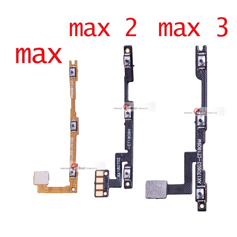 1 dây cáp nguồn và nút âm lượng cho Xiaomi Max Mi Max 2 max 3