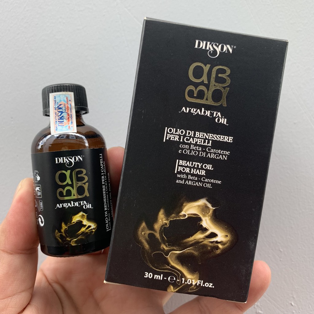 Tinh dầu Argabeta Oil Dikson phục hồi cấu trúc tóc hư tổn 30ml ( New 2021 )