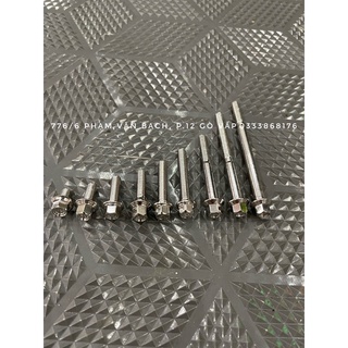 Ốc salaya 6li đầu trụ / ốc inox 6li đầu trụ G3 gắn xe máy