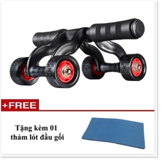 Con lăn tập cơ bụng 4 bánh cao cấp KAMA Ab Roller