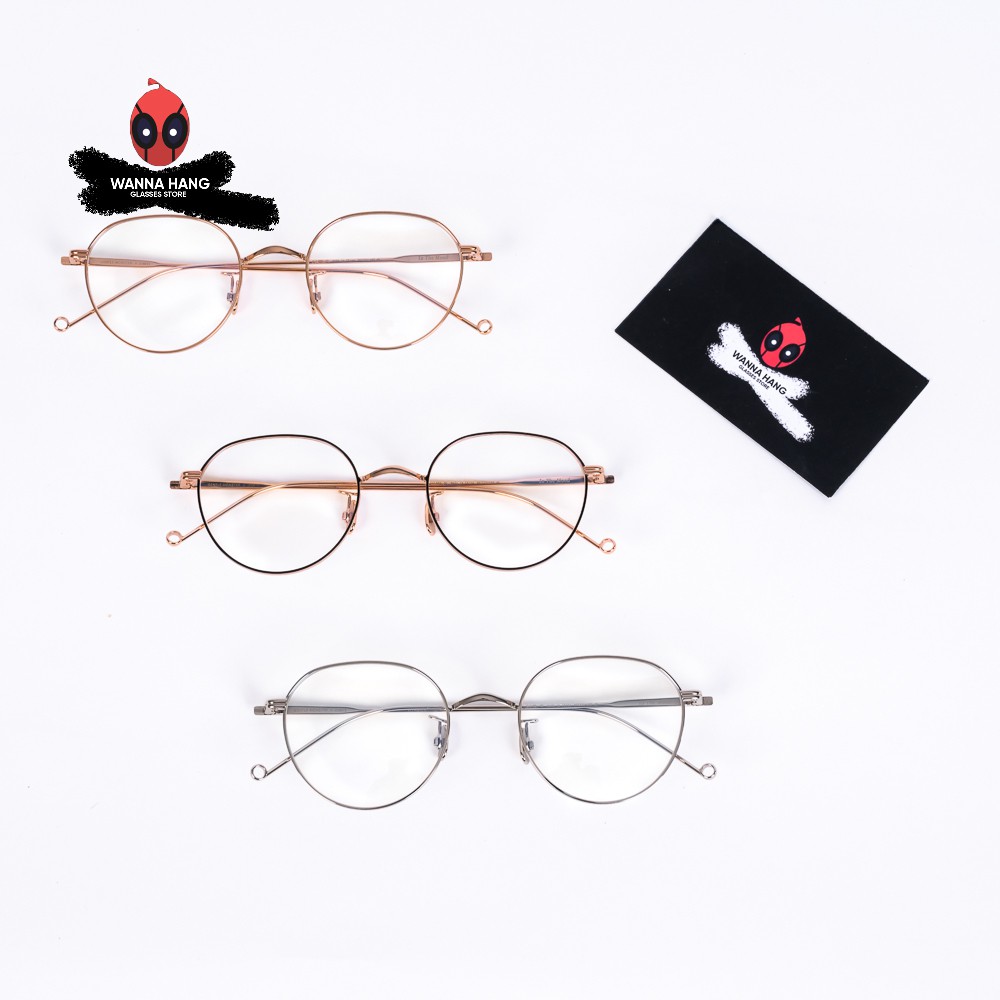 Gọng Kính Cận Titanium Sơn Tùng Hot Trend Unisex Cao Cấp Fullbox (WHGM-69) - Wanna Hang Bảo Hành 6 Tháng
