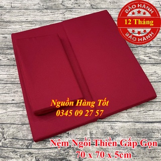 Nệm Ngồi Thiền Gấp Gọn MANDALA 70x70x5cm Tiện Dụng, Giúp Thư Giãn, Giảm Lo Âu, Mệt Mỏi
