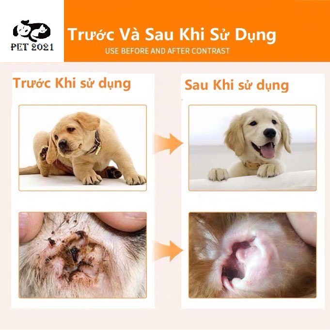 Bột Nhổ Lông Tai Petis Ear Powder Cho Chó Mèo Lọ 5g - PET 2021
