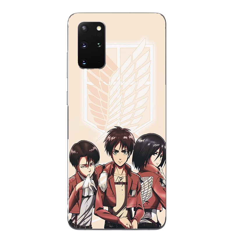 Ốp Lưng Silicone In Hình Attack On Titan Cho Samsung Galaxy M02 M12 A02 A02S A12 A32 A42 A52 S21 Plus Ultra 5g