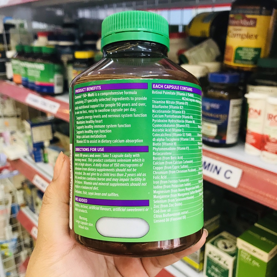 Viên Uống Cenovis Bổ Sung Vitamin C Multivitamin Và Minerals Khoáng Chất Cho Nam Và Nữ Once Daily