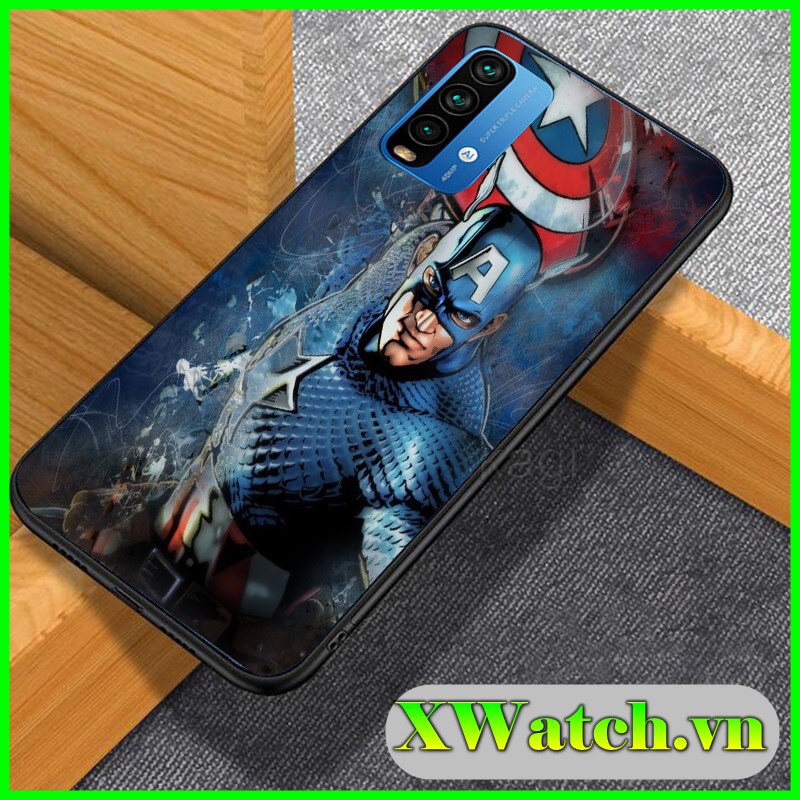 Ốp lưng phủ bóng Xiaomi Mi 11 lite Poco M3 / Poco x3 NFC K40 / K40 pro Redmi note 10 / Note 10 pro họa tiết Avengers