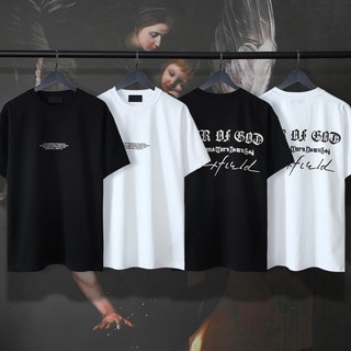 Áo Thun Tay Ngắn Cổ Tròn Dáng Rộng In Chữ Cá Tính Phong Cách Retro