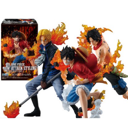 Mô Hình 3 anh em nhà Luffy Mũ Rơm 12-14cm