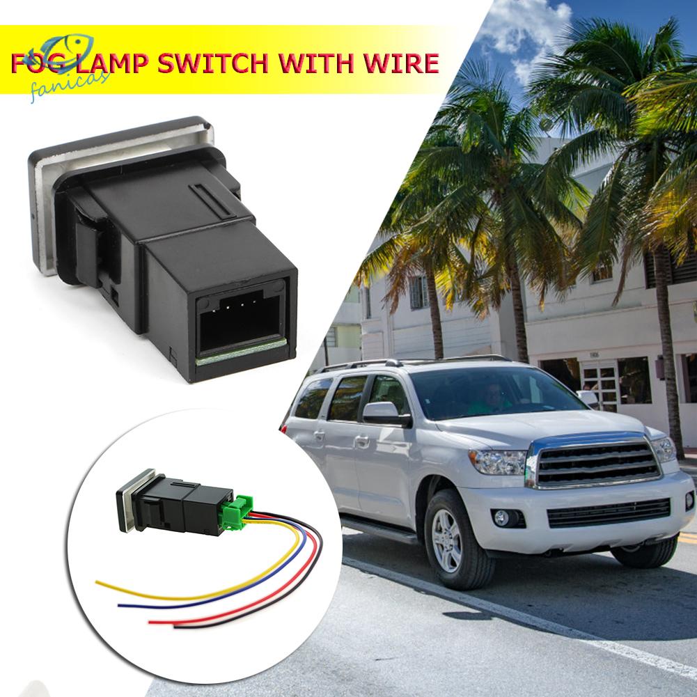 Nút bấm điều khiển đèn sương mù 4 dây màu vàng cho Toyota