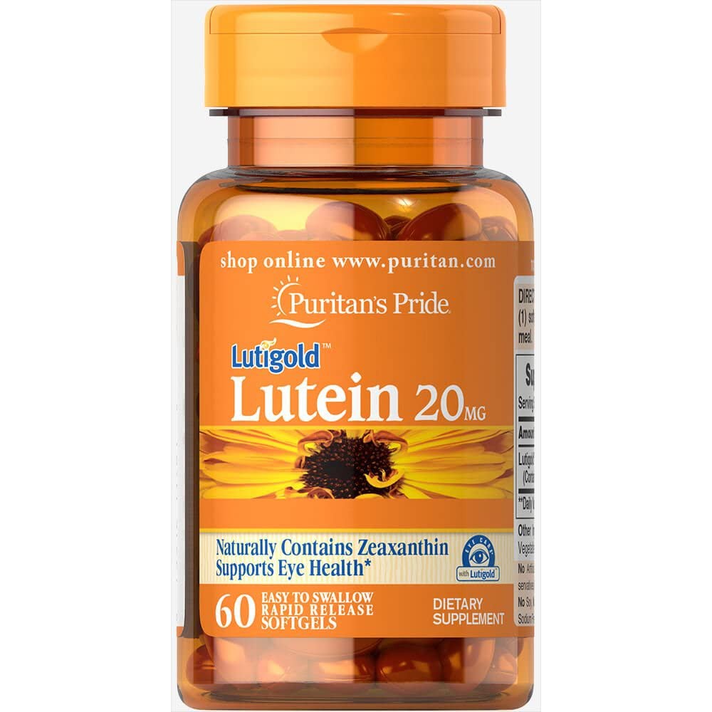 Viên uống bổ mắt, giảm nhức mỏi mắt, tăng cường thị lực Luitigold Lutein 20mg 120 viên Puritan's Pride