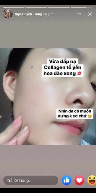 MẶT NẠ NGỦ COLAGEN TỔ YẾN HOA ĐÀO