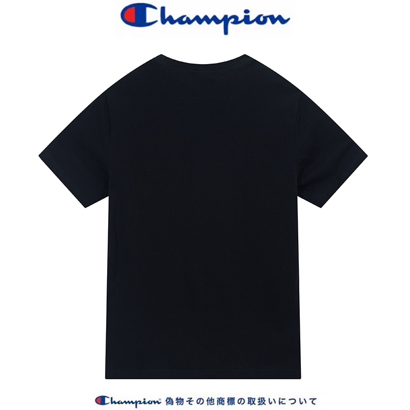 Áo Thun Cotton Ngắn Tay Dáng Rộng In Chữ Champion Cá Tính Cho Nam Nữ