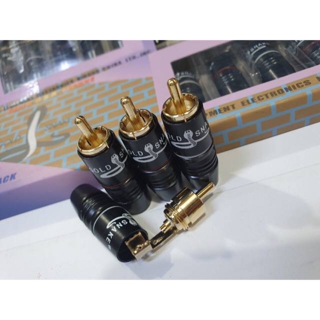 Jack rắc AV hoa sen RCA hãng Goldsnake, LS, Palic, nakamichi....