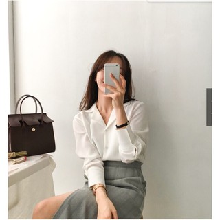 SƠ MI CÔNG SỞ NỮ CỔ VEST