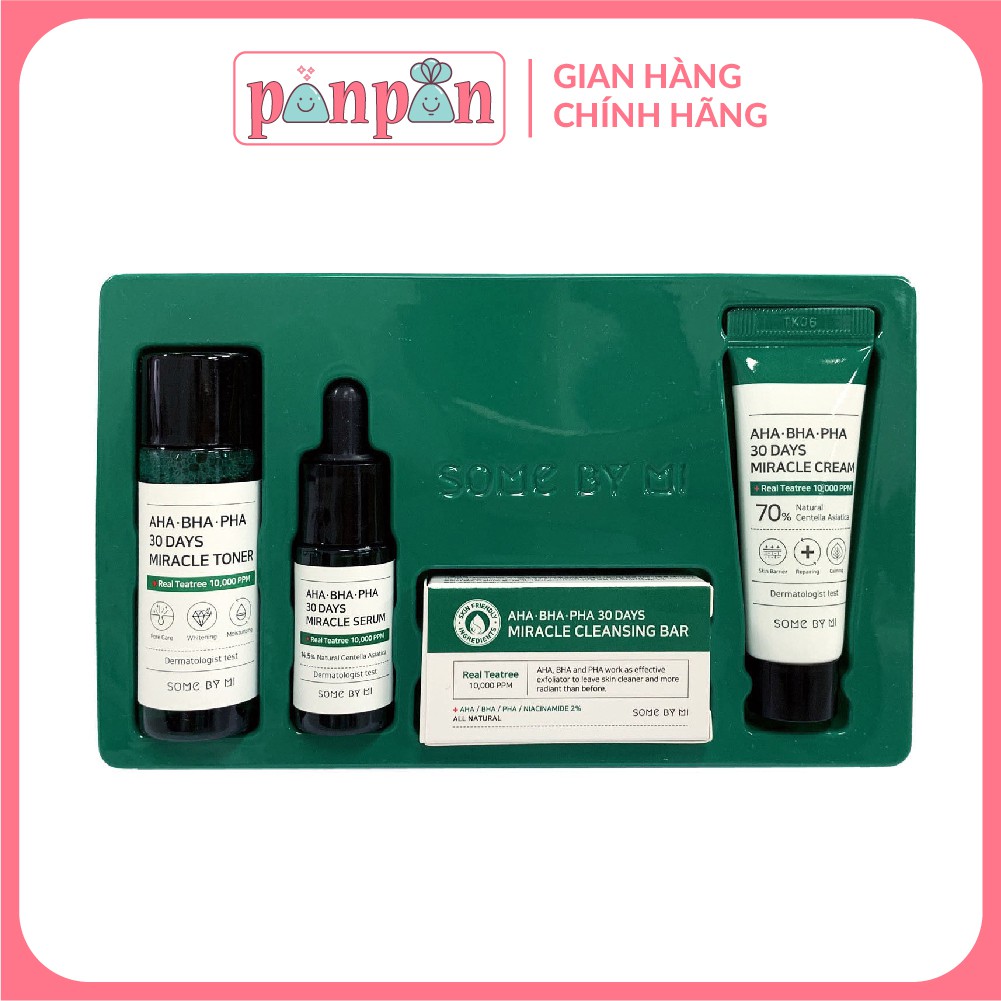 BỘ 3 SẢN PHẨM ĐI DU LỊCH SOME BY MI AHA-BHA-PHA 30 DAYS MIRACLE TRAVEL KIT ( 3ITEMS)